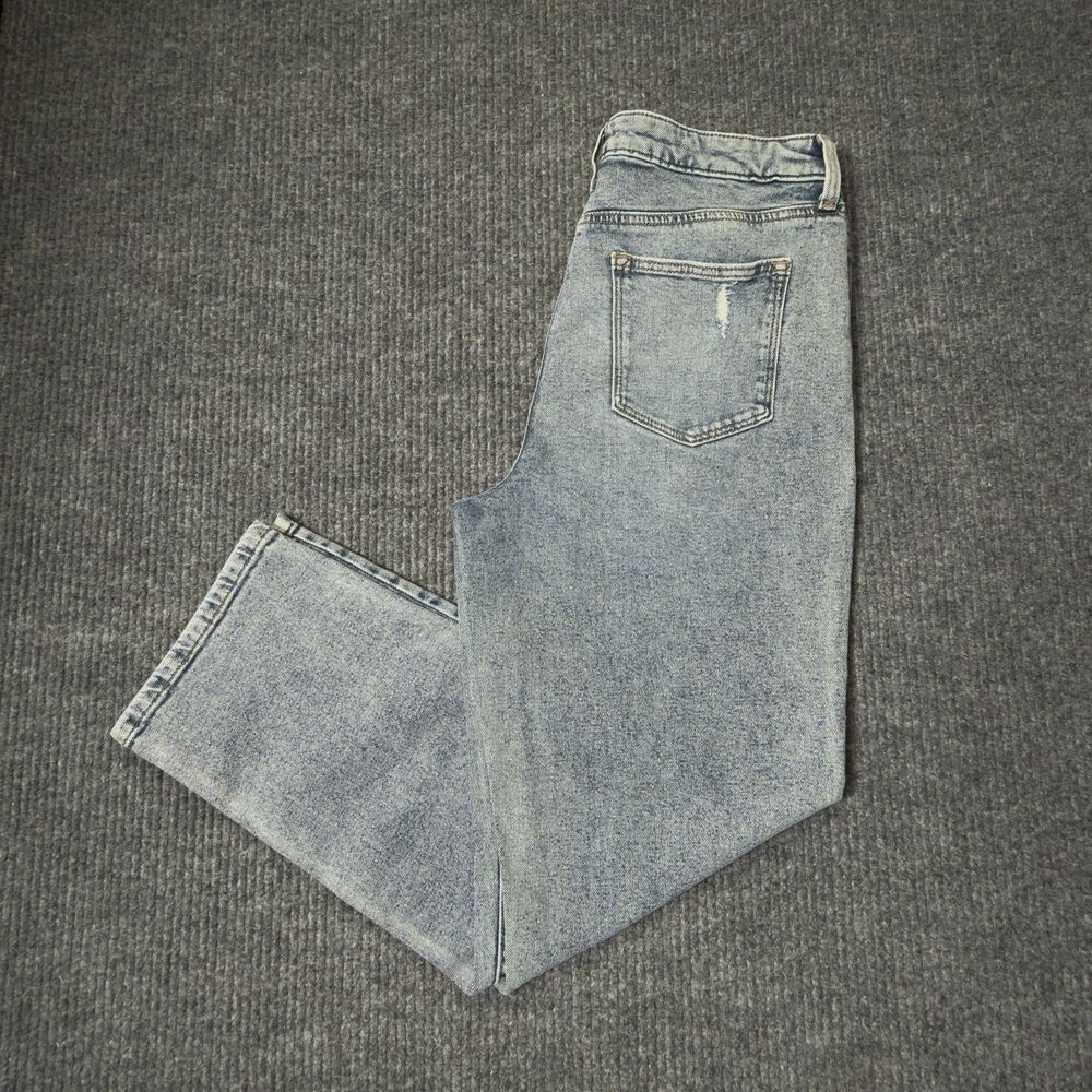 Sonoma Goods For Life Jeans Women Size 12 Stretch Straight Leg Blue Acid Wash
